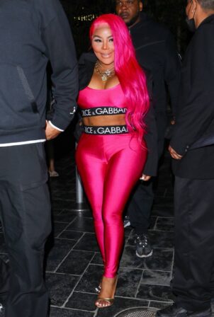 Lil' Kim - In pink aesthetic at Megan thee Stallions BET after party in Los Angeles