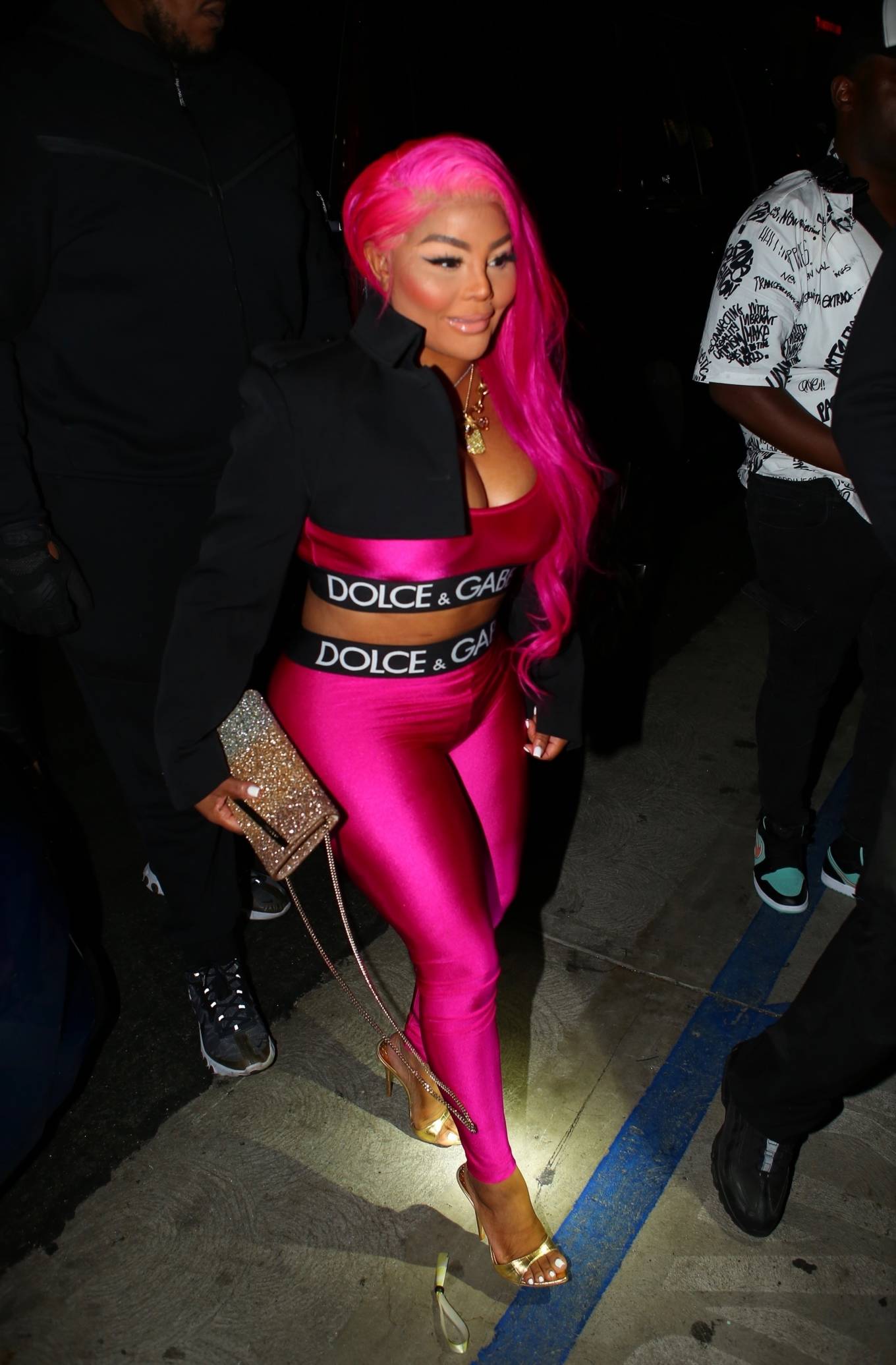 Lil' Kim 2021 : Lil Kim – In pink aesthetic at Megan thee Stallions BET after party in Los Angeles-07