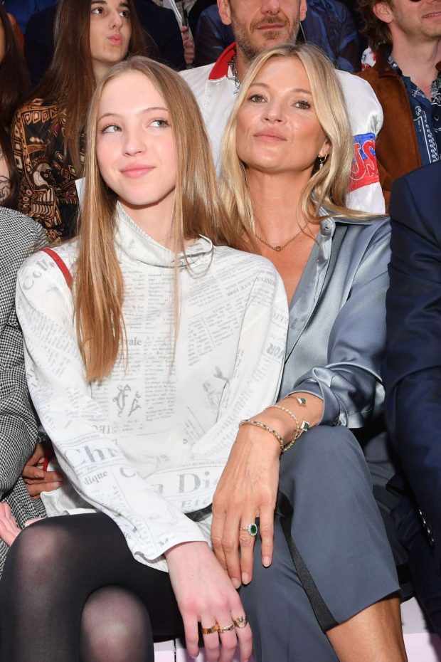 Lila Grace Moss Hack and Kate Moss - Dior Homme Menswear SS 2020 Show in Paris