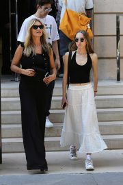 Lila Grace Moss Hack and Kate Moss - Out in Paris