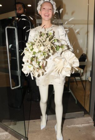 Lila Grace Moss - Seen after Richard Quinn Fashion Show during London Fashion Week