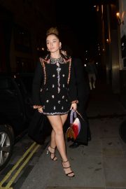 Lilah Parsons and Ella Eyre - Arrives at the Giambattista Valli x H&M Dinner in London