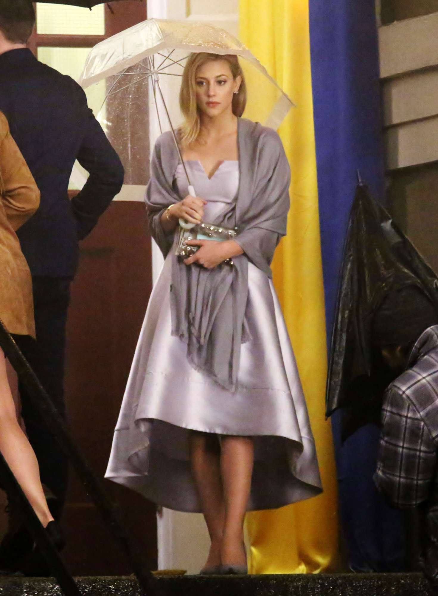 Lili Reinhart - Flming 'Riverdale' in Vancouver. 