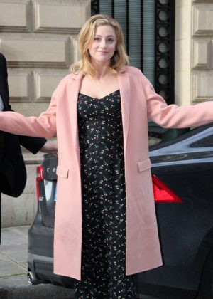Lili Reinhart - Leaves her hotel to attend RiverCon 2018 in Paris