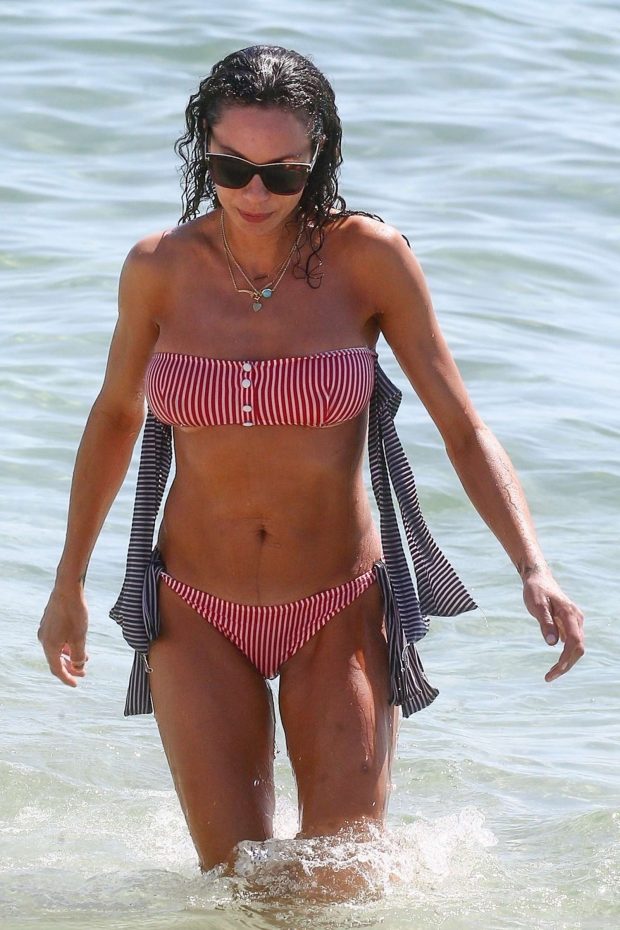 Lilly Becker in Bikini on the beach in Miami
