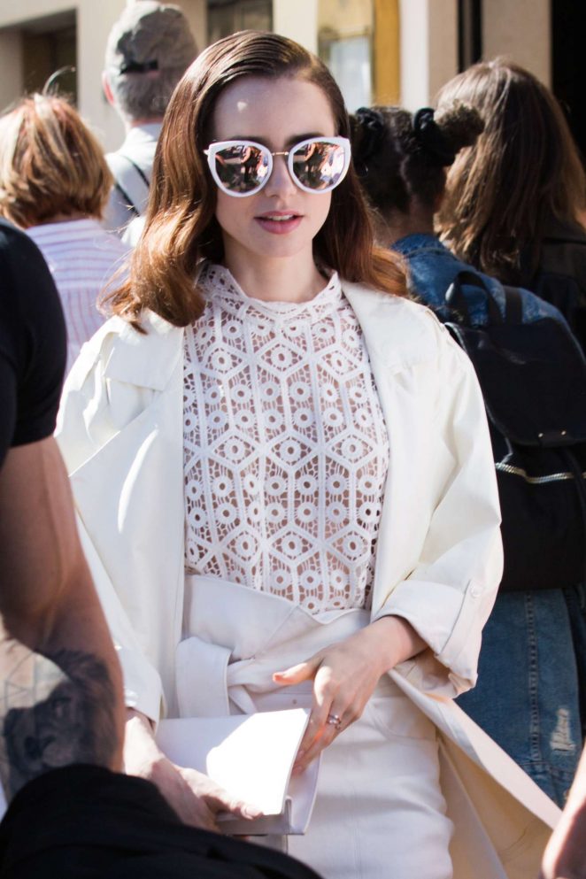 Lilly Collins at the Croisette in Cannes