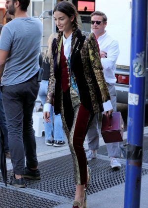 Lily Aldridge Out in New York