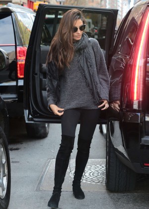 Lily Aldridge out in NYC