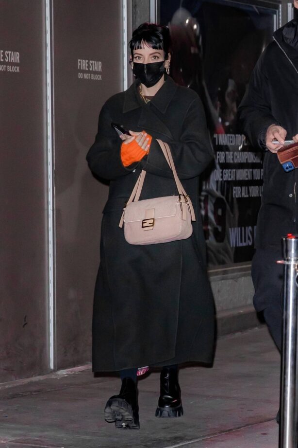 Lily Allen - Arrives at the Knicks vs Suns game at Madison Square Garden in New York