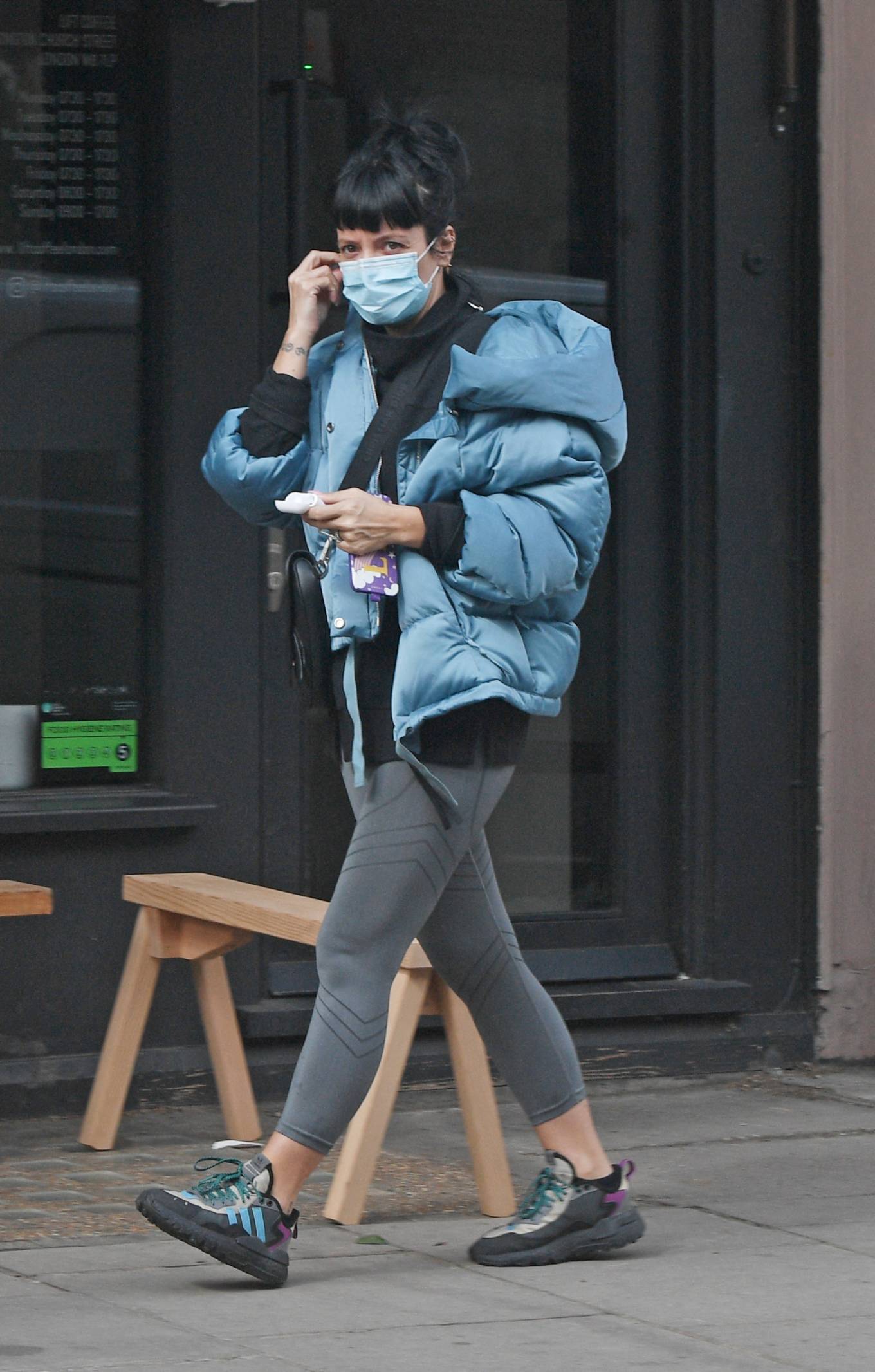 Lily Allen - In a poofy jacket leaving a nail salon in Orpington - London
