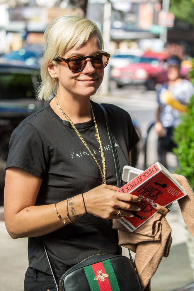 Lily Allen out in New York City