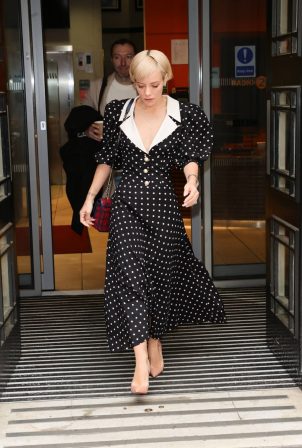 Lily Allen - Seen at BBC Broadcasting House in London