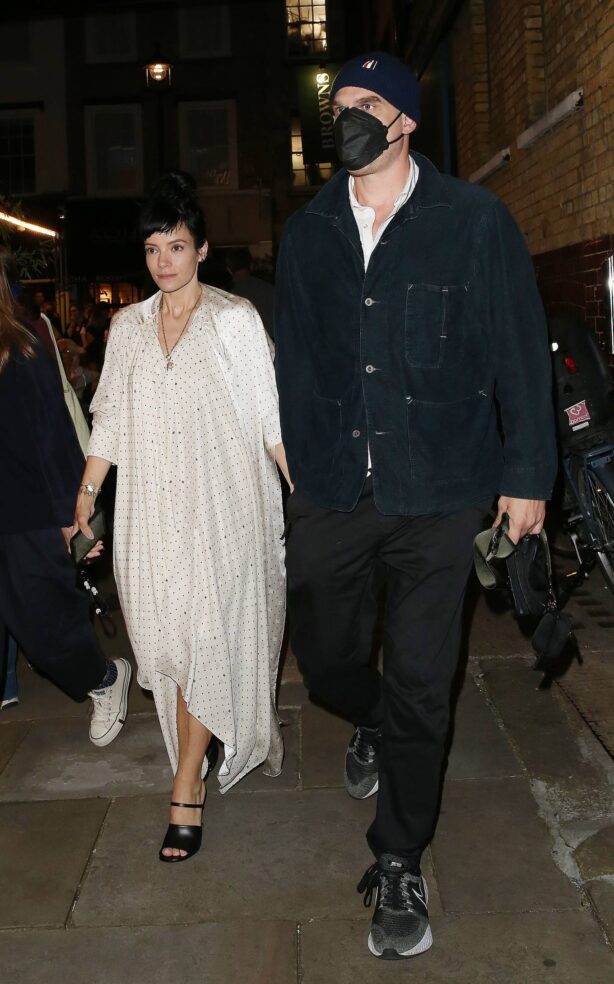 Lily Allen - With David Harbour leaving The Noel Coward Theatre in London