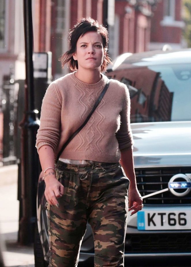 Lily Allen with Sam Cooper - Out in Chelsea