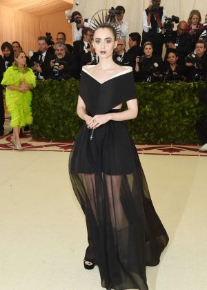 Lily Collins - 2018 MET Gala in NYC