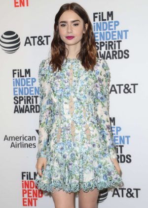Lily Collins -  33rd Film Independent Spirit Awards nominees announcement in LA