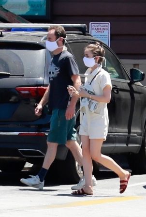 Lily Collins and Charlie McDowell - Out in Los Feliz