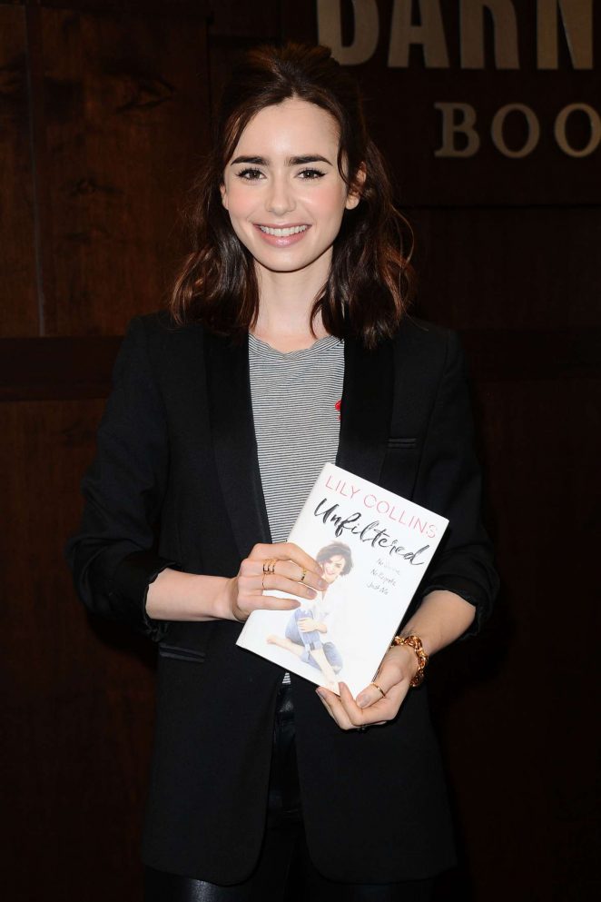 Lily Collins at 'Unfiltered' book signing in Los Angeles