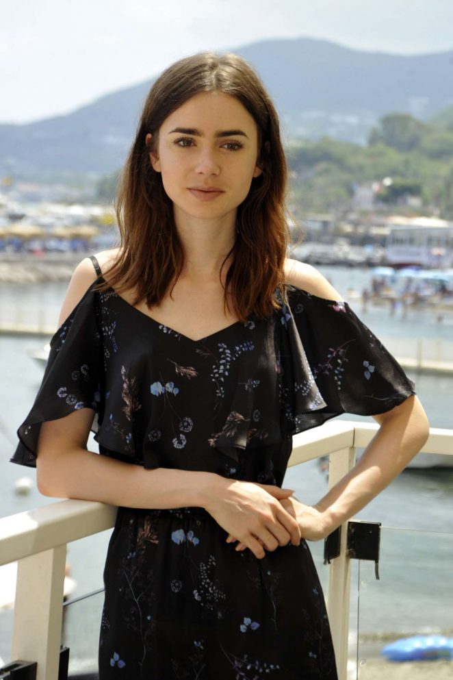 Lily Collins - Attends The Photocall To The Bone during Ischia Global Festival in Ischia