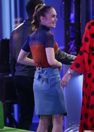 Lily Collins - BBC's 'The One Show' in London