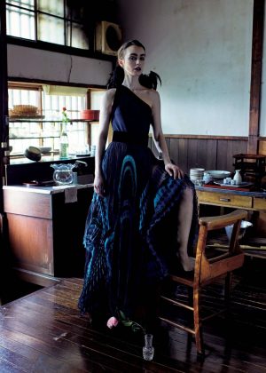 Lily Collins for Vogue Japan Magazine (June 2018)