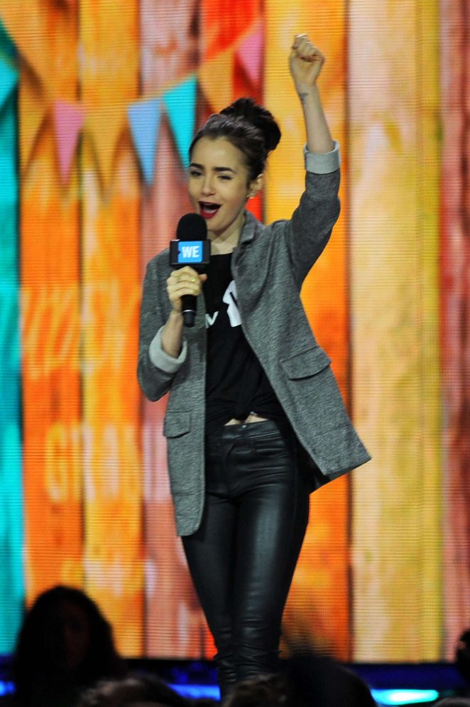 Lily Collins - hosts 'We Day' in Seattle