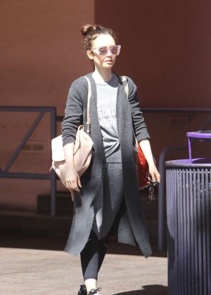 Lily Collins Leaving the gym in West Hollywood