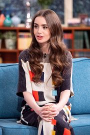 Lily Collins - On This Morning TV Show in London