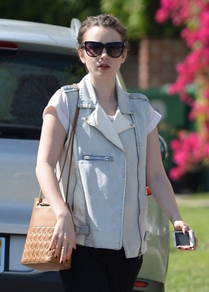 Lily Collins - Out and about in Beverly Hills