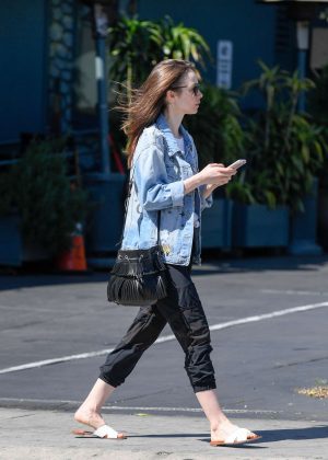 Lily Collins - Out and about in LA