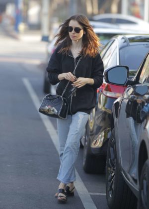Lily Collins out in Beverly Hills
