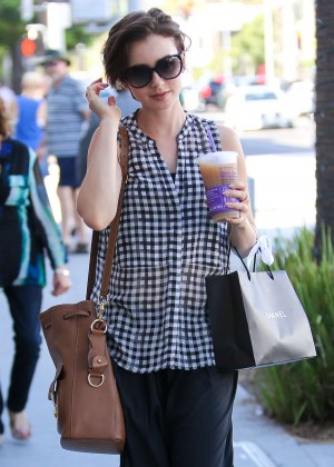 Lily Collins - Out in Beverly Hills