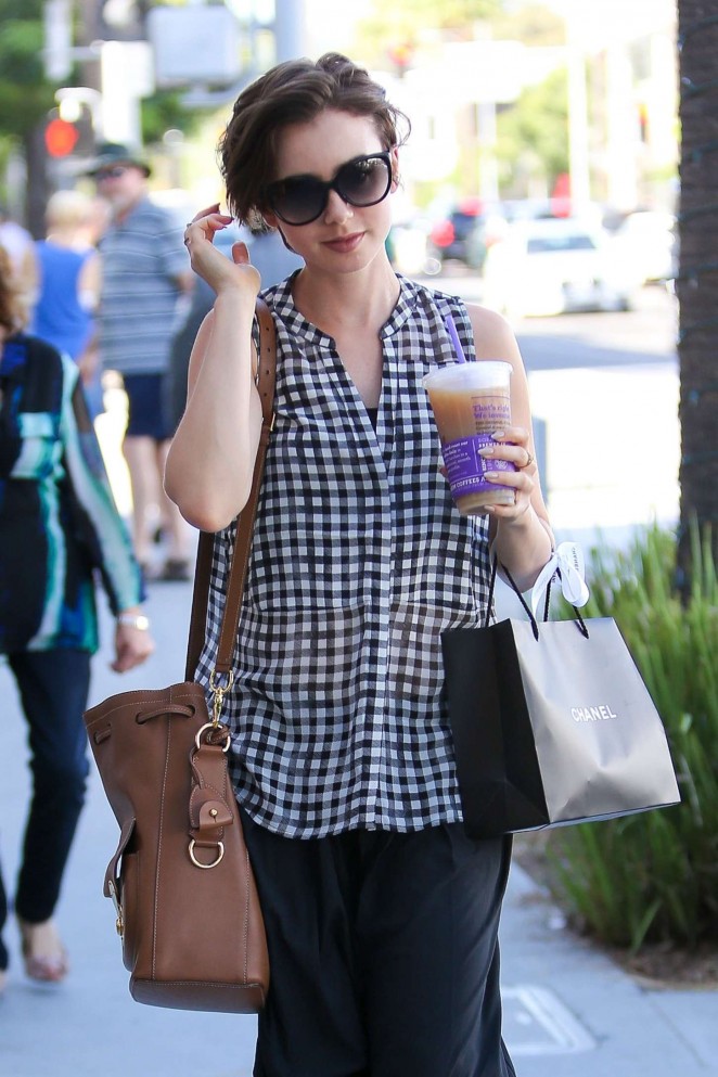 Lily Collins - Out in Beverly Hills