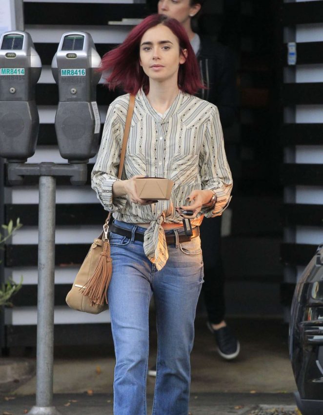 Lily Collins Out in Los Angeles