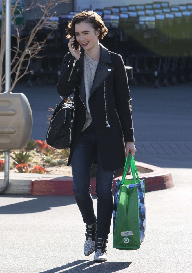 Lily Collins out in West Hollywood