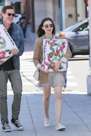 Lily Collins - Shopping in Beverly Hills