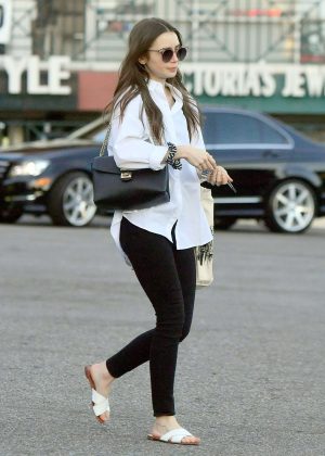Lily Collins - Shopping in West Hollywood