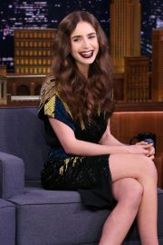 Lily Collins - 'The Tonight Show Starring Jimmy Fallon' in NYC