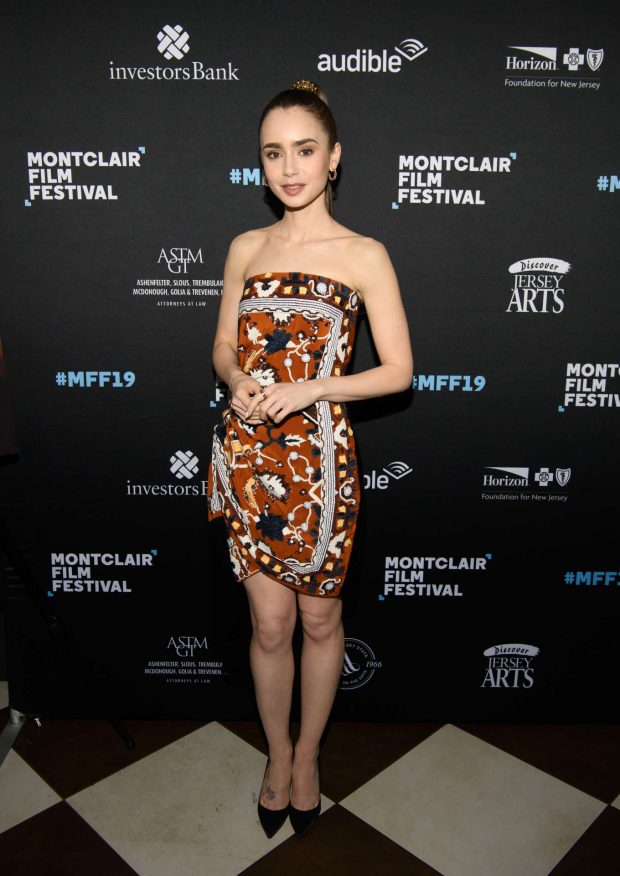 Lily Collins - 'Tolkien' Screening at the Montclair Film Festival in New Jersey