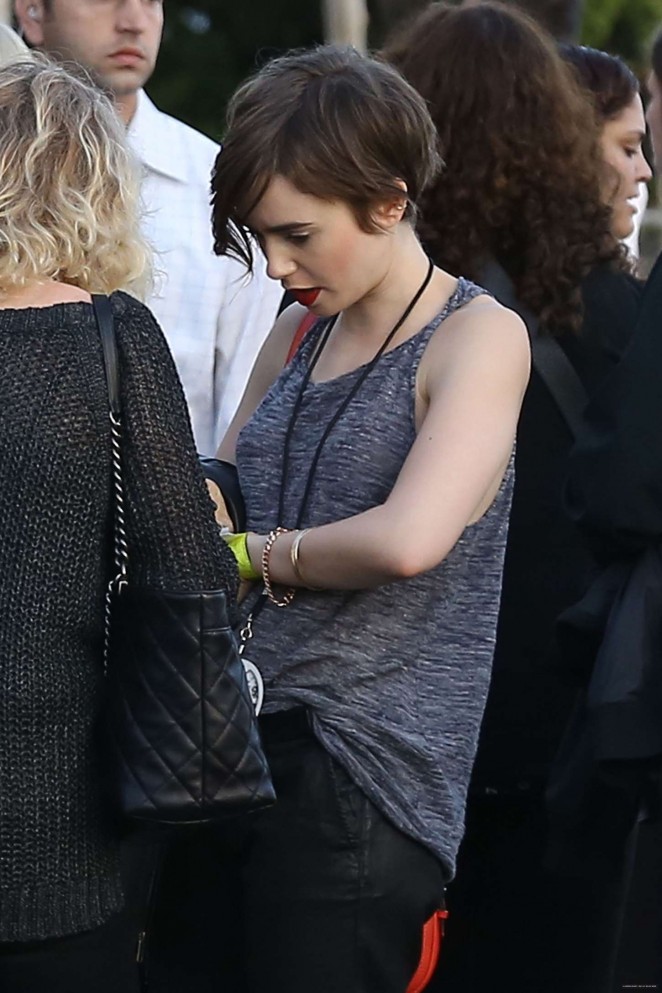 Lily Collins - U2 Concert at The Forum in Inglewood