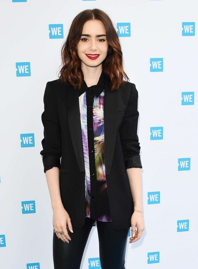 Lily Collins - WE Day Cocktail in Los Angeles