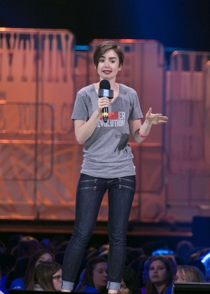 Lily Collins - We Day Seattle