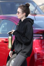 Lily Collins - Workout in West Hollywood