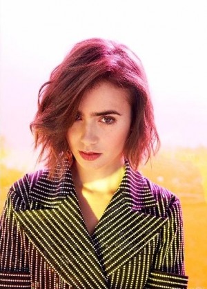 Lily Collins - Yahoo Style! 2015
