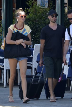 Lily Flynn and Alessandro Pera - Out in Portofino