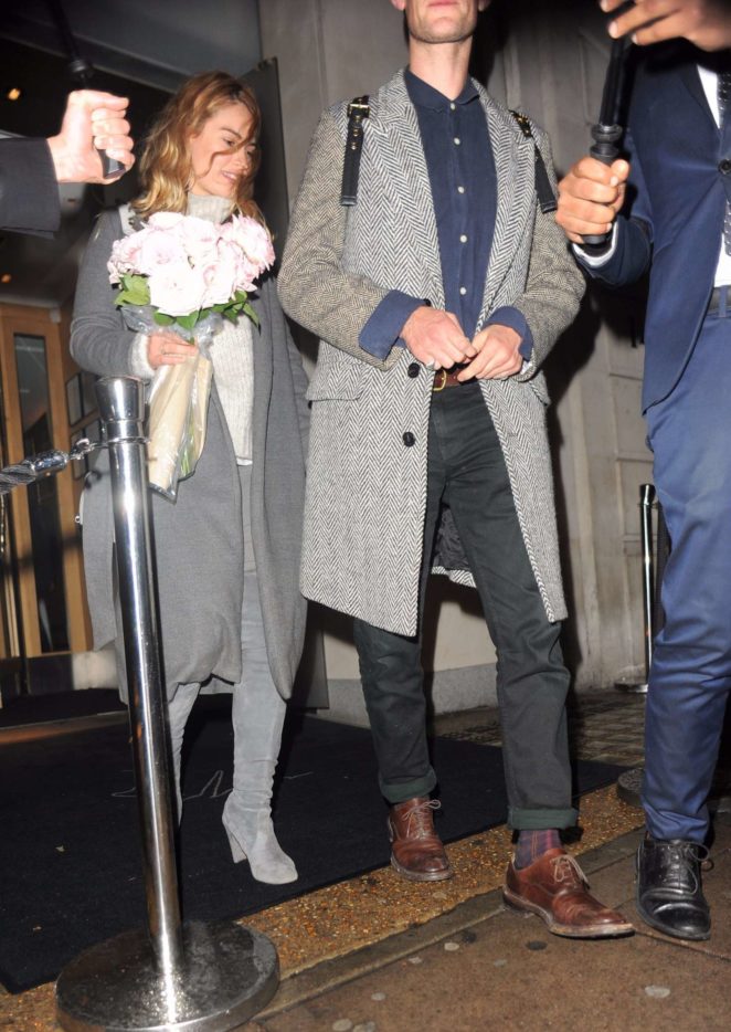 Lily James and Matt Smith Leaving Nobu Restaurant in London