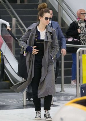 Lily James - Arrives at Melbourne Airport