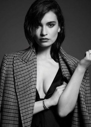 Lily James by Jason Bell for DuJour Summer 2017