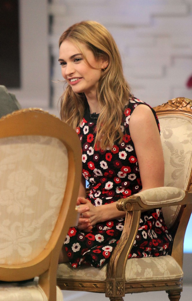 Lily James - 'Good Morning America' in NYC