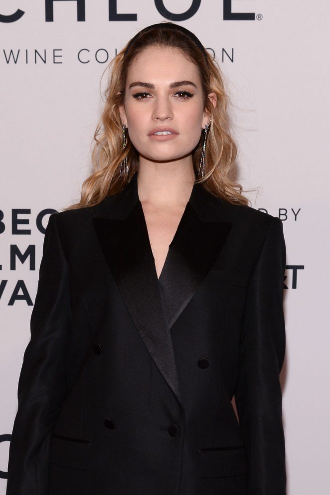Lily James - 'Little Woods' Premiere at the 2018 Tribeca Film Festival in NY